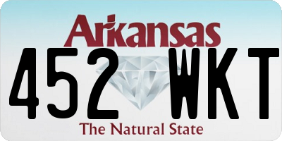 AR license plate 452WKT