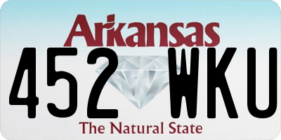 AR license plate 452WKU
