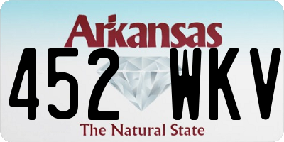 AR license plate 452WKV