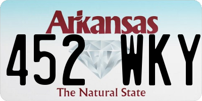 AR license plate 452WKY