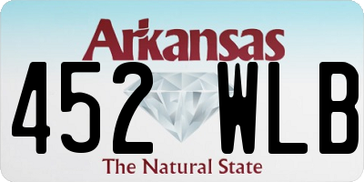 AR license plate 452WLB