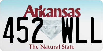 AR license plate 452WLL