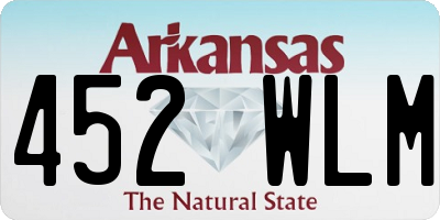 AR license plate 452WLM