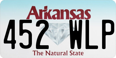 AR license plate 452WLP