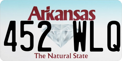 AR license plate 452WLQ