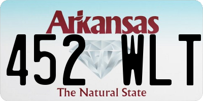 AR license plate 452WLT
