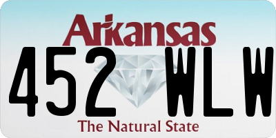 AR license plate 452WLW
