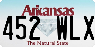 AR license plate 452WLX