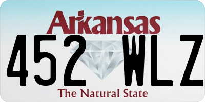 AR license plate 452WLZ