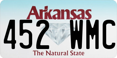 AR license plate 452WMC