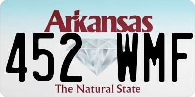 AR license plate 452WMF
