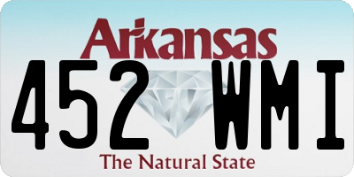 AR license plate 452WMI