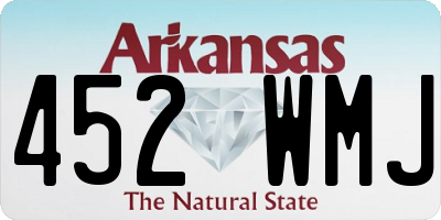 AR license plate 452WMJ