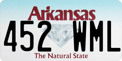 AR license plate 452WML