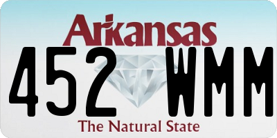 AR license plate 452WMM