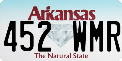 AR license plate 452WMR