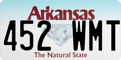 AR license plate 452WMT