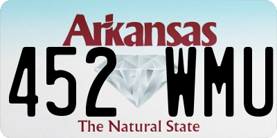 AR license plate 452WMU