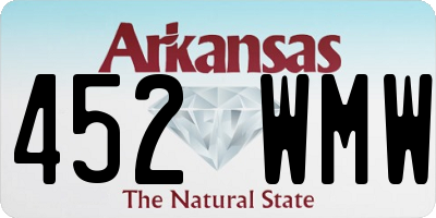 AR license plate 452WMW