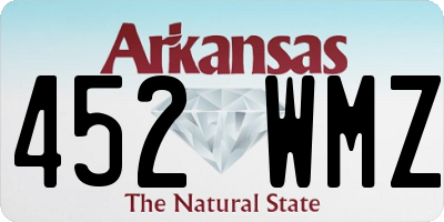 AR license plate 452WMZ