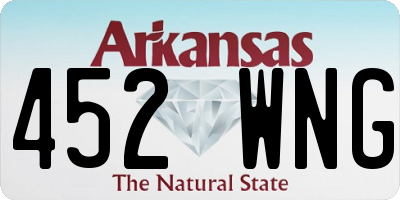 AR license plate 452WNG