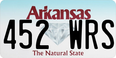 AR license plate 452WRS