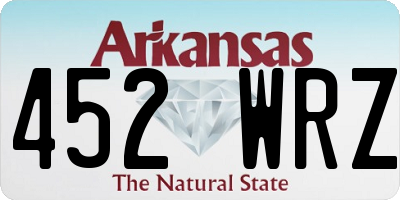 AR license plate 452WRZ