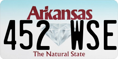 AR license plate 452WSE