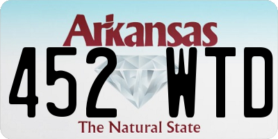 AR license plate 452WTD