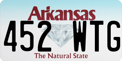 AR license plate 452WTG