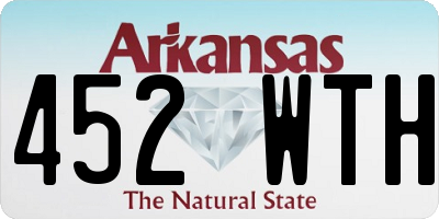 AR license plate 452WTH