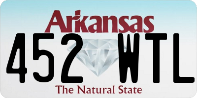 AR license plate 452WTL