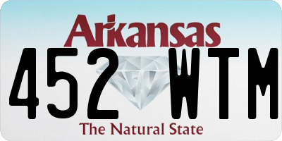 AR license plate 452WTM