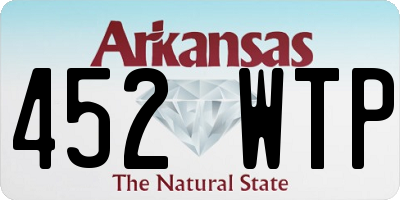 AR license plate 452WTP