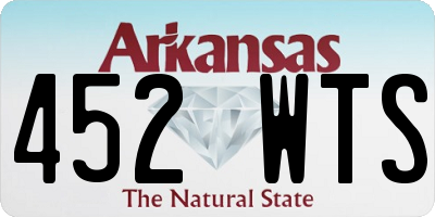 AR license plate 452WTS