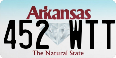 AR license plate 452WTT