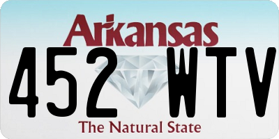 AR license plate 452WTV