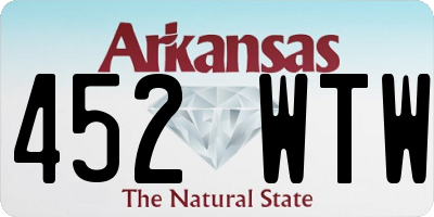 AR license plate 452WTW