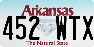 AR license plate 452WTX