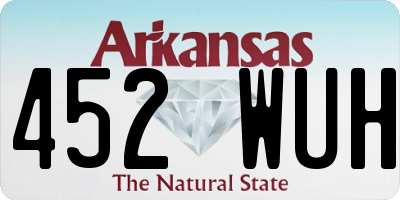 AR license plate 452WUH