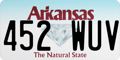 AR license plate 452WUV