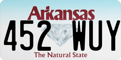 AR license plate 452WUY