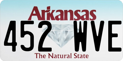 AR license plate 452WVE