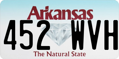 AR license plate 452WVH
