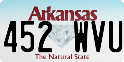 AR license plate 452WVU