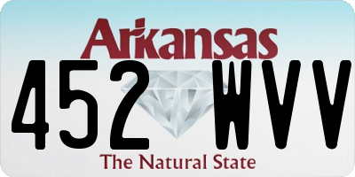 AR license plate 452WVV