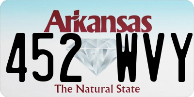 AR license plate 452WVY