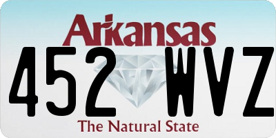 AR license plate 452WVZ