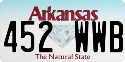 AR license plate 452WWB