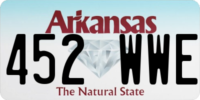 AR license plate 452WWE